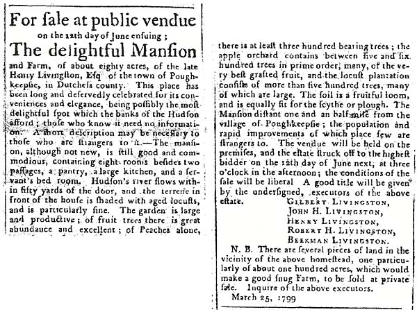 Henry Livingston, Sr. House For Sale