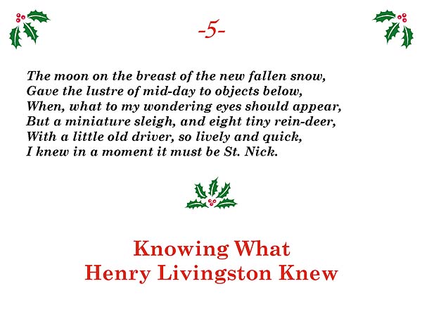 Knowing What Henry Livingston Knew Title