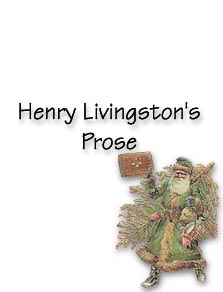 Henry Livingston's Prose